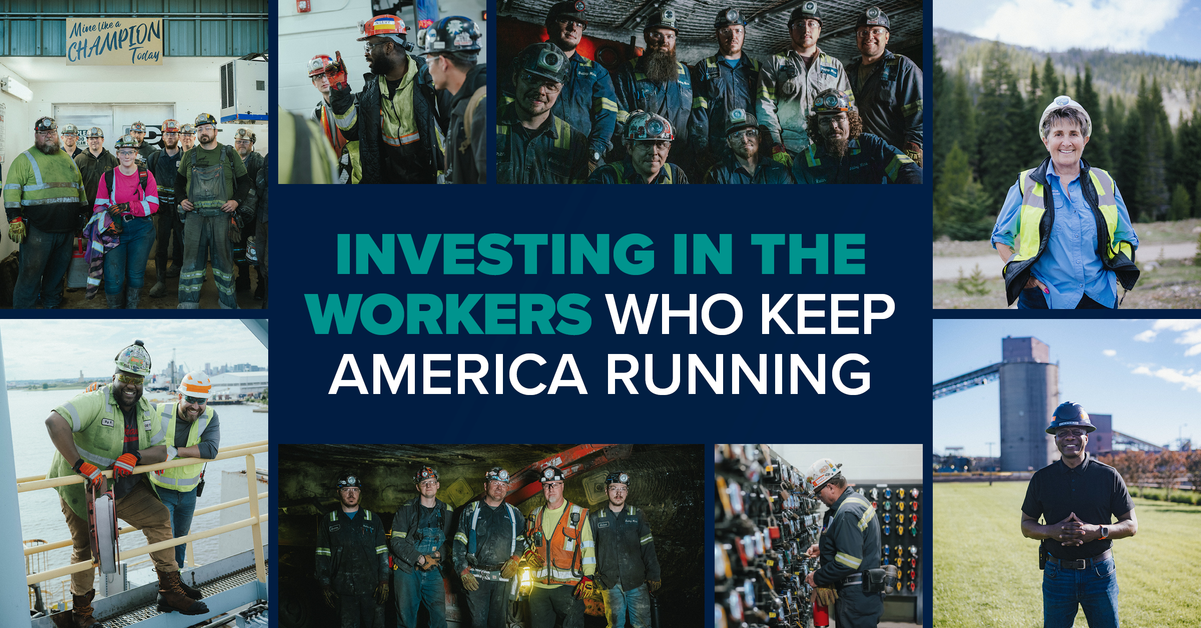 Graphic reading “Investing in the Workers Who Keep America Running."